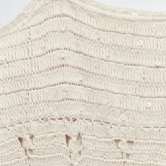 Zara limited edition sequin crochet knit maxi dress - Picture 12 of 12